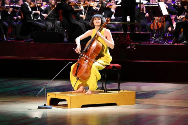 Anastasia Kobekina beim 18. SemperOpernball 2026 in der Semper Oper. Dresden, 06.02.2026