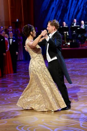 Michael Kretschmer mit Partnerin Annett Hofmann beim 18. SemperOpernball 2026 in der Semper Oper. Dresden, 06.02.2026