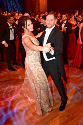 Michael Kretschmer mit Partnerin Annett Hofmann beim 18. SemperOpernball 2026 in der Semper Oper. Dresden, 06.02.2026