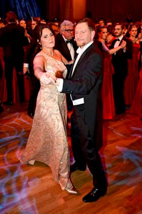 Michael Kretschmer mit Partnerin Annett Hofmann beim 18. SemperOpernball 2026 in der Semper Oper. Dresden, 06.02.2026