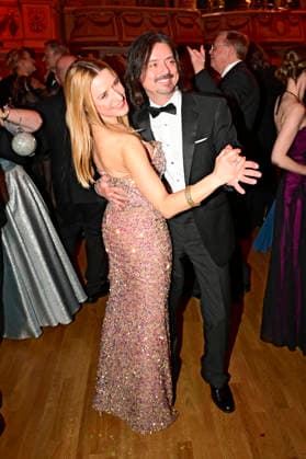 Stefanie Hertel mit Ehemann Lanny Lanner beim 18. SemperOpernball 2026 in der Semper Oper. Dresden, 06.02.2026