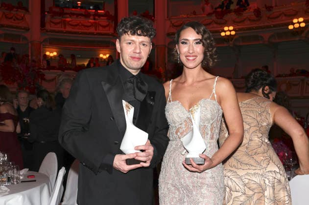 Christian Friedel und Valerie Eickhoff beim 18. SemperOpernball 2026 in der Semper Oper. Dresden, 06.02.2026