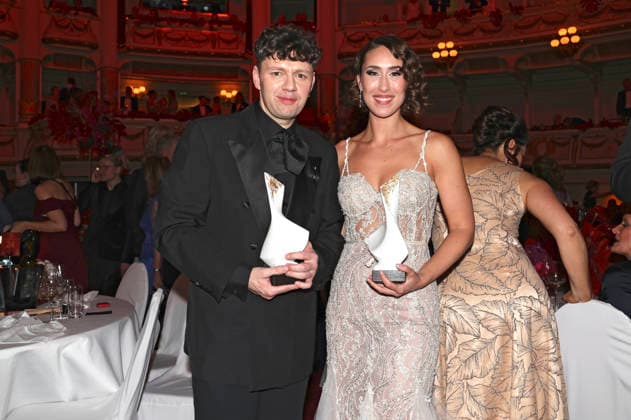 Christian Friedel und Valerie Eickhoff beim 18. SemperOpernball 2026 in der Semper Oper. Dresden, 06.02.2026