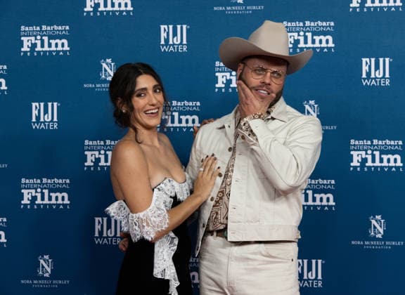 February 6, 2026, Santa Barbara, California, USA: Charley Crockett and wife Taylor Day Grace on the Red Carpet at the 41st Santa Barbara International Film Festival (SBIFF), held at the historic Arlington Theatre in downtown Santa Barbara, CA. Santa Barbara USA - ZUMAk144 20260206_znp_k144_058 Copyright: xAmyxKatzx