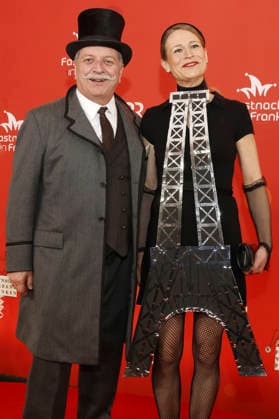 Christian Bernreither mit Ehefrau Ann-Katrin bei der BR-Livesendung Fastnacht in Franken in den Mainfrankensälen. Veitshöchheim, 06.02.2026