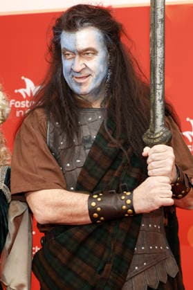 Markus Söder als Braveheart William Wallace bei der BR-Livesendung Fastnacht in Franken in den Mainfrankensälen. Veitshöchheim, 06.02.2026