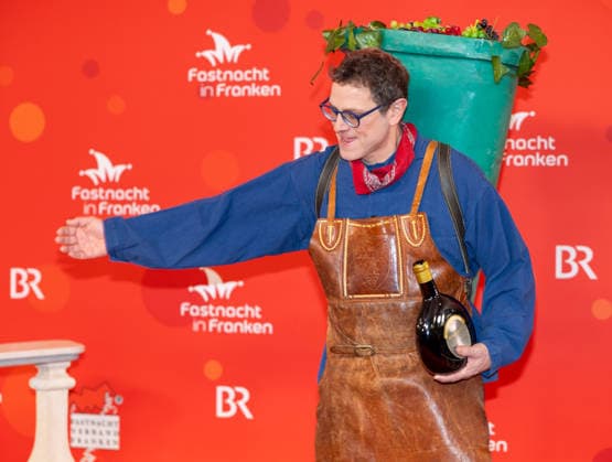 Im Bild: v.li. Oberbuergermeister von Wuerzburg Martin Heilig Veitshoechheim, Mainfrankensaele, 06.02.2026, Fastnacht in Franken 2026 Copyright: HMBxMedia xJulienxBecker