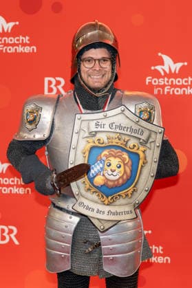 Im Bild: Bayerns Digitalminister Fabian Mehring (Freie Waehler) Veitshoechheim, Mainfrankensaele, 06.02.2026, Fastnacht in Franken 2026 Copyright: HMBxMedia xJulienxBecker