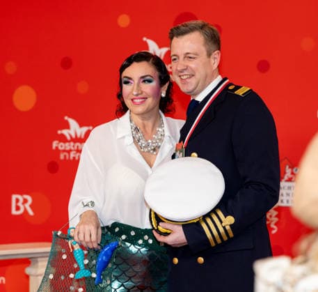 Im Bild: Bundesforschungsministerin Dorothee Baer (CSU) und Oliver Baer Veitshoechheim, Mainfrankensaele, 06.02.2026, Fastnacht in Franken 2026 Copyright: HMBxMedia xJulienxBecker