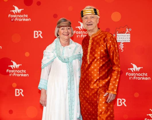 Im Bild: Praesident Bayerisches Landesamt fuer Statistik, Dr. Thomas Goessl, rechts im Bild mit seiner Begleiterin Veitshoechheim, Mainfrankensaele, 06.02.2026, Fastnacht in Franken 2026 Copyright: HMBxMedia xJulienxBecker