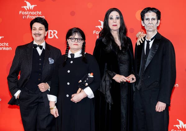 Im Bild: v.li. Birgit Spanner-Ulmer (BR-Produktions- und Technikdirektorin), Eva Majuntke (Juristische Direktion BR), Katja Wildermuth (BR-Intendantin) und Bjoern Wilhelm (Programmdirektor Kultur) Veitshoechheim, Mainfrankensaele, 06.02.2026, Fastnacht in Franken 2026 Copyright: HMBxMedia xJulienxBecker