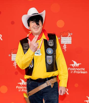 Im Bild: Bundesinnenminister Alexander Dobrindt (CSU) ist als Lucky Luke unterwegs Veitshoechheim, Mainfrankensaele, 06.02.2026, Fastnacht in Franken 2026 Copyright: HMBxMedia xJulienxBecker