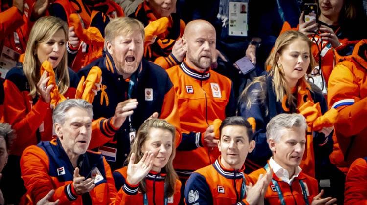 MILAN - Queen Maxima, Princess Amalia and King Willem-Alexander visit the women s 3000 meters Milano Speed Skating Stadium during the Milan Cortina 2026 Winter Olympics. ROBIN UTRECHT ANP netherlands out - belgium out  Copyright: xx x549927765x originalFilename: 549927765.jpg