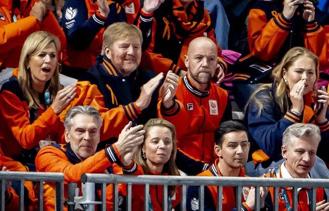 MILAN - Queen Maxima, Princess Amalia and King Willem-Alexander visit the women s 3000 meters Milano Speed Skating Stadium during the Milan Cortina 2026 Winter Olympics. ROBIN UTRECHT ANP netherlands out - belgium out  Copyright: xx x549928580x originalFilename: 549928580.jpg