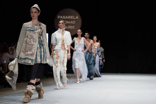 Modad catwalk during Madrid Fashion Week in Madrid - 07 Feb 2026 A model walks the runway in a design by designer CSDMM at the Momad catwalk during the Madrid Fashion Week at Ifema. Madrid Spain Copyright: xAtilanoxGarciax xSOPAxImagesx photos04509