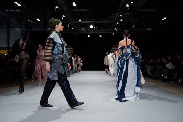 Modad catwalk during Madrid Fashion Week in Madrid - 07 Feb 2026 A model walks the runway in a design by designer CSDMM at the Momad catwalk during the Madrid Fashion Week at Ifema. Madrid Spain Copyright: xAtilanoxGarciax xSOPAxImagesx photos04510
