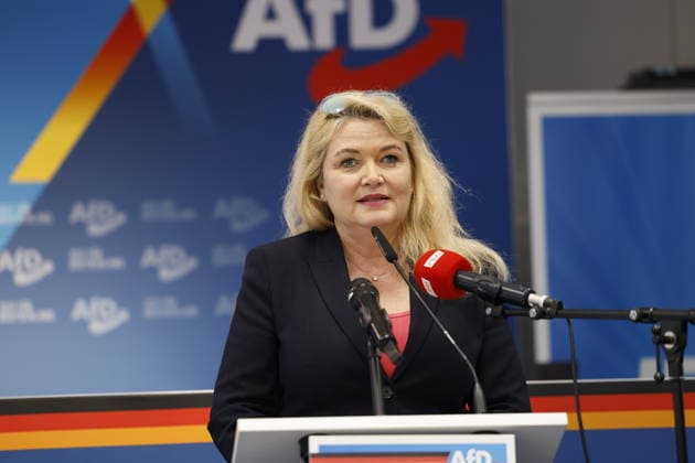 Dr. Kristin Brinker; AfD Veranstaltung, Generation Deutschland, am 07.02.2026 in Berlin, (AfD-Bundesgeschäftsstelle), Deutschland *** Dr Kristin Brinker AfD event, Generation Germany, on 07 02 2026 in Berlin, AfD Federal Office , Germany