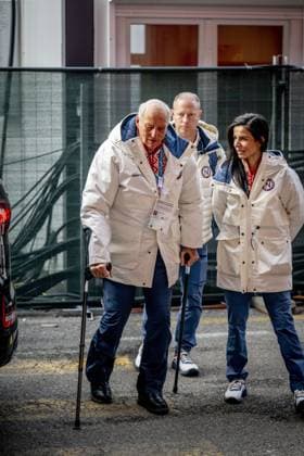 MILAN - King Harald and Queen Sonja of Norway visit the men s 5000 meters Milano Speed Skating Stadium during the Milan Cortina 2026 Winter Olympics. ROBIN UTRECHT ANP netherlands out - belgium out  Copyright: xx x550036640x originalFilename: 550036640.jpg