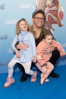 GOAT Film Screening in London, UK - 8 Feb 2026 Joe Swash with children, Belle and Rose attend the GOAT film screening, at Picturehouse Central in Piccadilly, London. London United Kingdom Copyright: xPhilxLewisx xSOPAxImagesx JoeSwash_Goat-7914