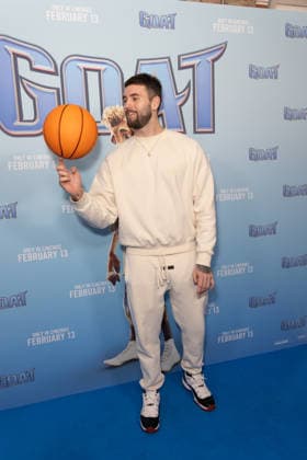 GOAT Film Screening in London, UK - 8 Feb 2026 Zac Noble attends the GOAT film screening, at Picturehouse Central in Piccadilly, London. London United Kingdom Copyright: xPhilxLewisx xSOPAxImagesx ZacNoble_Goat-7863