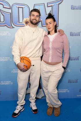 February 8, 2026, London, United Kingdom: Zac Noble and Ava Hirons attend the GOAT film screening, at Picturehouse Central in Piccadilly, London. London United Kingdom  - ZUMAs197 20260208_aaa_s197_168 Copyright: xPhilxLewisx