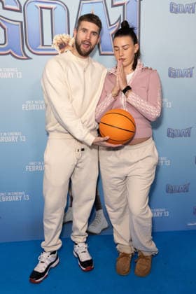 February 8, 2026, London, United Kingdom: Zac Noble and Ava Hirons attend the GOAT film screening, at Picturehouse Central in Piccadilly, London. London United Kingdom  - ZUMAs197 20260208_aaa_s197_170 Copyright: xPhilxLewisx