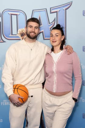 February 8, 2026, London, United Kingdom: Zac Noble and Ava Hirons attend the GOAT film screening, at Picturehouse Central in Piccadilly, London. London United Kingdom  - ZUMAs197 20260208_aaa_s197_184 Copyright: xPhilxLewisx