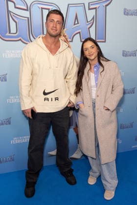 February 8, 2026, London, United Kingdom: Dan Osborne and Jacqueline Jossa attend the GOAT film screening, at Picturehouse Central in Piccadilly, London. London United Kingdom - ZUMAs197 20260208_aaa_s197_180 Copyright: xPhilxLewisx