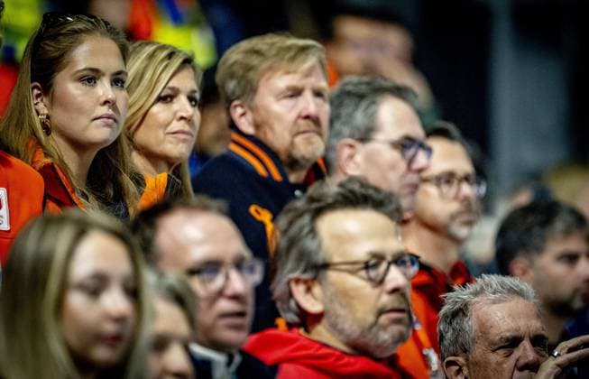 MILAN - Queen Maxima, Princess Amalia, and King Willem-Alexander in the men s 5,000-meter speed skating final at the Milan Speed Skating Stadium, Milan Cortina 2026 Olympic Winter Games. ROBIN UTRECHT ANP netherlands out - belgium out  Copyright: xx x550051538x originalFilename: 550051538.jpg
