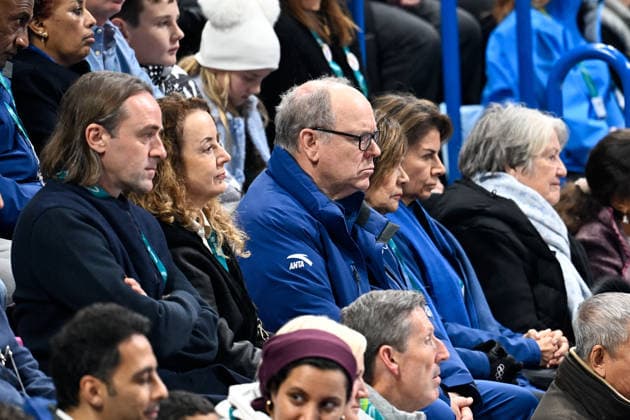 Winter Olympics - Prince Albert At Milano Ice Skating Arena - Milan Prince Albert II of Monaco is seen in the stands at the Women Single Skating - Free Skating event on day two of the Milano Cortina 2026 Winter Olympic games at Milano Ice Skating Arena on February 8, 2026 in Milan, Italy. Photo by JMP ABACAPRESS.COM Milan Italy  Copyright: xJMP ABACAx