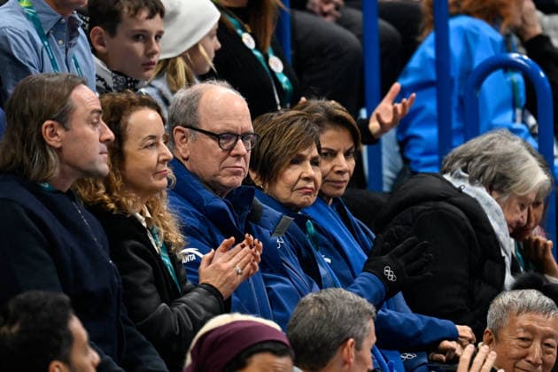 Winter Olympics - Prince Albert At Milano Ice Skating Arena - Milan Prince Albert II of Monaco is seen in the stands at the Women Single Skating - Free Skating event on day two of the Milano Cortina 2026 Winter Olympic games at Milano Ice Skating Arena on February 8, 2026 in Milan, Italy. Photo by JMP ABACAPRESS.COM Milan Italy  Copyright: xJMP ABACAx