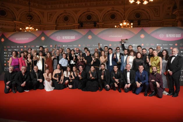 Gaudí Awards Gala in Barcelona Family photo after the Gaudí Awards gala, on February 8, 2026, in Barcelona, Catalunya Espana The 18 Gaudí Awards of the Acadèmia del Cinema Català will be presented this Sunday at a gala at the Gran Teatre del Liceu in Barcelona in an edition with Romería , by Carla Simón , with 13 nominations, Sirat , by Oliver Laxe, with 12, and Sorda , by Eva Libertad, with 10, leading the choices 08 FEBRUARY 2026 Barcelona Catalunya Barcelona Catalunya Catalunya Espana  Copyright: xAlbertoxParedesx 7276027