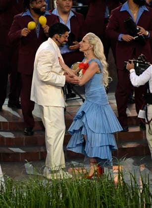 February 8, 2026, Santa Clara, California, USA: BAD BUNNY Super Bowl halftime show with LADY GAGA during the NFL Super Bowl 60 LX football game between the New England Patriots and the Seattle Seahawks in Santa Clara. Santa Clara USA  - ZUMAc04_ 20260208_faf_c04_148 Copyright: xCharlesxBausx