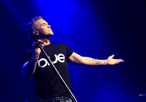 Robbie Williams performs live in Brixton Academy, London, 8 February 2026 Robbie Williams plays two sets live to promote his new album Britpop in Brixton Academy, London, 8 February 2026 ., Credit:Tina Korhonen Avalon United Kingdom, London  Copyright: xTinaxKorhonenx xAvalonx 1073261538