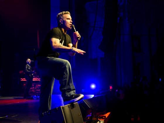 Robbie Williams performs live in Brixton Academy, London, 8 February 2026 Robbie Williams plays two sets live to promote his new album Britpop in Brixton Academy, London, 8 February 2026 ., Credit:Tina Korhonen Avalon United Kingdom, London  Copyright: xTinaxKorhonenx xAvalonx 1073261714