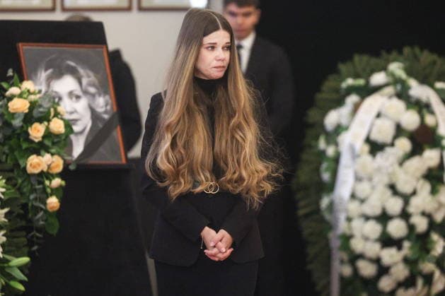 RUSSIA, MOSCOW - FEBRUARY 9, 2026: Natalya Kiyko attends a farewell ceremony for fellow actress Olga Chipovskaya in the Great Portrait Foyer of the Vakhtangov State Academic Theatre. Chipovskaya passed away on February 4 at the age of 67 Moscow Russia  - ZUMAt113 20260209_zaa_t113_171 Copyright: xSofyaxSandurskayax