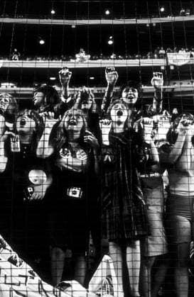 RECORD DATE NOT STATED Beatles Fans enjoying concert at Shea Stadium, August 15, 1965 EDITORIAL USE ONLY  Copyright: x