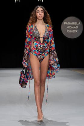February 9, 2026, Madrid, Madrid, Spain: The model walks the runway at the MOMAD International Fashion Show, wearing designs by students from the ACQUADICOCCO, Madrid School of Fashion Design), Madrid, (02.06.26) Madrid Spain  - ZUMAc312 20260209_zsp_c312_011 Copyright: xOscarxManuelxSanchezx