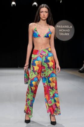 February 9, 2026, Madrid, Madrid, Spain: The model walks the runway at the MOMAD International Fashion Show, wearing designs by students from the ACQUADICOCCO, Madrid School of Fashion Design), Madrid, (02.06.26) Madrid Spain  - ZUMAc312 20260209_zsp_c312_044 Copyright: xOscarxManuelxSanchezx