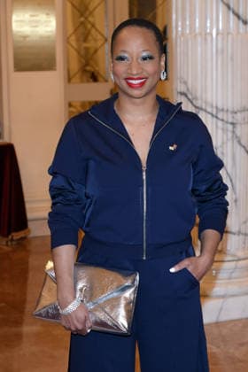 February 9, 2026, Milan, Rome, Italy: 09 02 2026 Milan, Welcome cocktail for guests at the Opening Ceremony of the Milan Cortina 2026 Olympics at the Teatro alla Scala. - Pictured: Monique Coleman Milan Italy  - ZUMAa289 20260209_zia_a289_028 Copyright: xMax Agfx