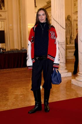 February 9, 2026, Milan, Rome, Italy: 09 02 2026 Milan, Welcome cocktail for guests at the Opening Ceremony of the Milan Cortina 2026 Olympics at the Teatro alla Scala. - Pictured: Devon Lee Carlson Milan Italy  - ZUMAa289 20260209_zia_a289_038 Copyright: xMax Agfx