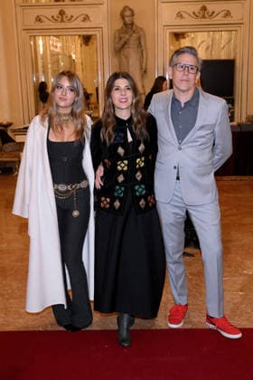February 9, 2026, Milan, Rome, Italy: 09 02 2026 Milan, Welcome cocktail for guests at the Opening Ceremony of the Milan Cortina 2026 Olympics at the Teatro alla Scala. - Pictured: Marisa Tomei, Adam Tomei Milan Italy  - ZUMAa289 20260209_zia_a289_049 Copyright: xMax Agfx