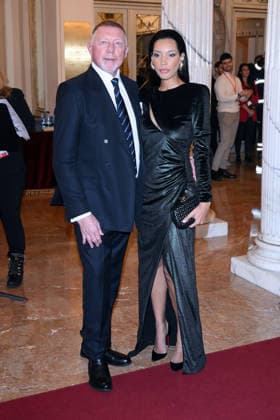 February 9, 2026, Milan, Rome, Italy: 09 02 2026 Milan, Welcome cocktail for the guests of the Opening Ceremony of the Milan Cortina 2026 Olympics at the Teatro alla Scala. - in the photo: Boris Becker, Lilian de Carvalho Monteiro. Milan Italy  - ZUMAa289 20260209_zia_a289_068 Copyright: xMax Agfx