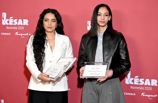 Diner des nommés au CESAR 2026 Annual dinner with all nominated artists for 2026 CESAR awards 452910 2026 02 09 France Herzi, Hafsia Melliti, Nadia  Copyright: xSergexArnalx xStarfacex STAR_452910_053