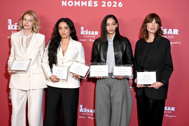 Diner des nommés au CESAR 2026 Annual dinner with all nominated artists for 2026 CESAR awards 452910 2026 02 09 France Herzi, Hafsia Melliti, Nadia  Copyright: xSergexArnalx xStarfacex STAR_452910_056