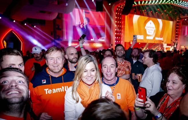 MILAN - Queen Maxima and King Willem-Alexander attend the ceremony for Jutta Leerdam and Femke Kok at the TeamNL house. ROBIN UTRECHT ANP netherlands out - belgium out  Copyright: xx x550188681x originalFilename: 550188681.jpg