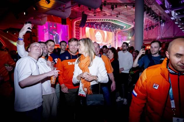 MILAN - Queen Maxima and King Willem-Alexander attend the ceremony for Jutta Leerdam and Femke Kok at the TeamNL house. ROBIN UTRECHT ANP netherlands out - belgium out  Copyright: xx x550188709x originalFilename: 550188709.jpg