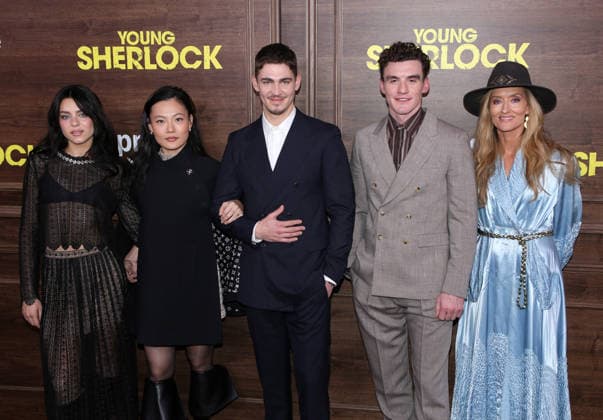 Young Sherlock New York Screening Holly Cattle, Zine Tseng, Hero Fiennes Tiffin, Donal Finn and Natascha McElhone attending the Young Sherlock New York Screening held at the SVA Theater on February 9, 2026 in New York City, NY New York City SVA Theater NY USA Copyright: xStevenxBergman AFF-USA.COMx