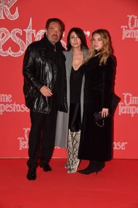 Rome, Cinema The Space Moderno Premiere of the film Wuthering Heights , In the photo: Sebastiano Somma with Morgana and daughter  Copyright: xVincenzoxLandix xipa-agency.netx xVincenzoxLandix IPA_Agency_IPA71203787