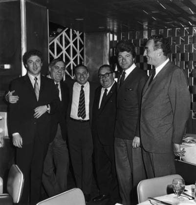 RECORD DATE NOT STATED The Producers Gene Wilder, Zero Mostel, director Mel Brooks, executive producer Joseph E. Levine, Dick Shawn 1968 MGM ** I.V. EDITORIAL USE ONLY  Copyright: x